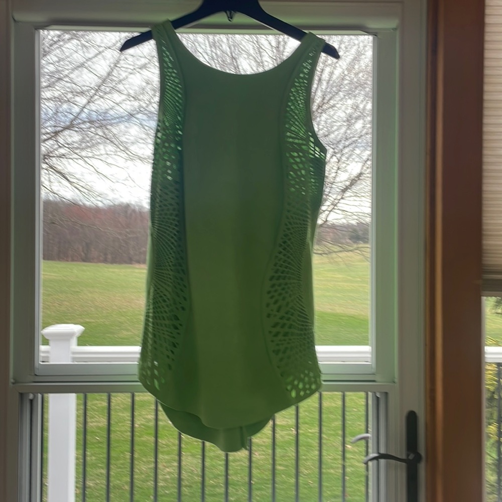 Alberto Makali  Green Cut Out Top. Size M.